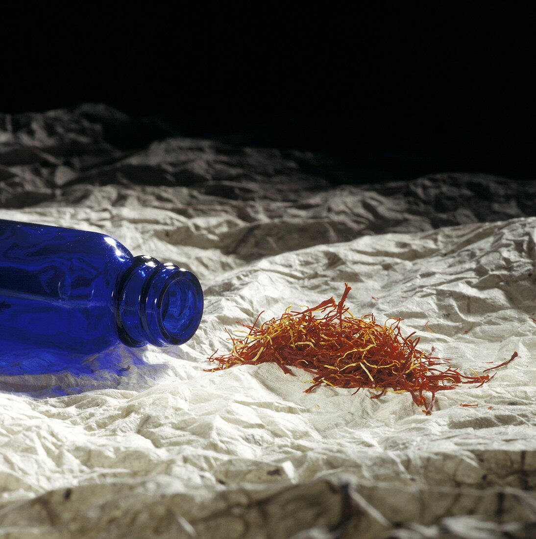 Saffron with Cobalt Bottle