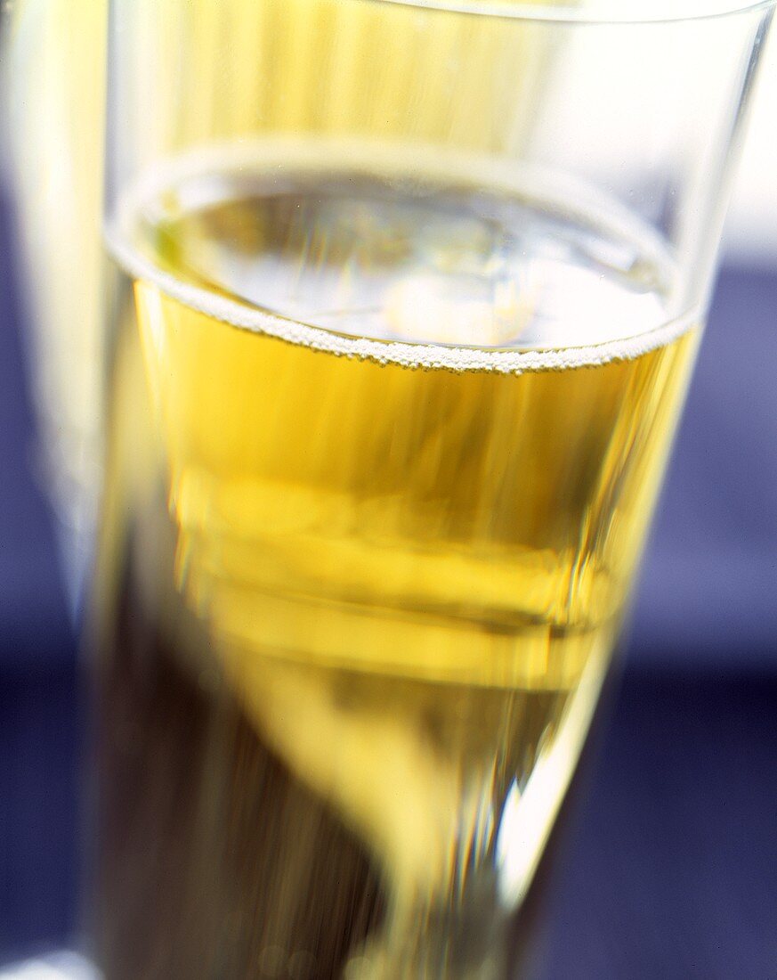 A Glass of Champagne; Close Up