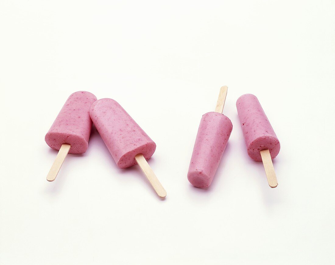 Strawberry Popsicles