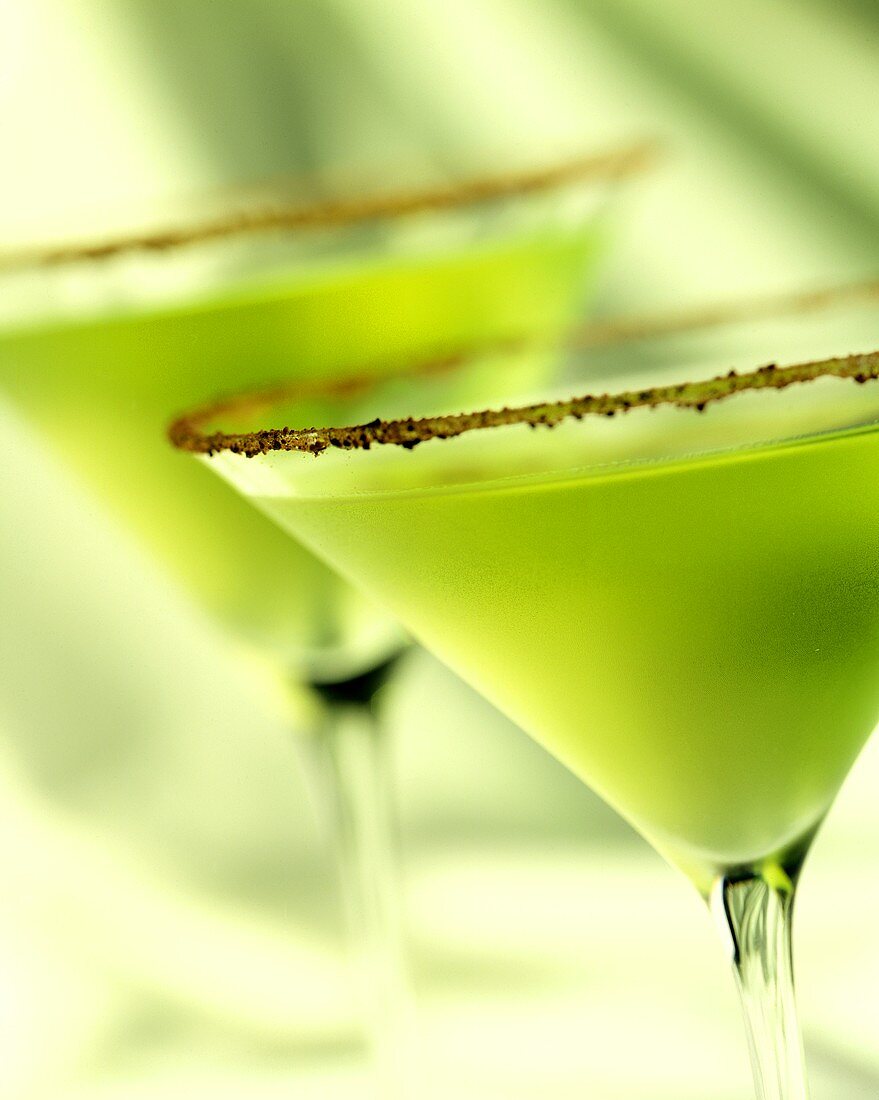 A Green Apple Martini