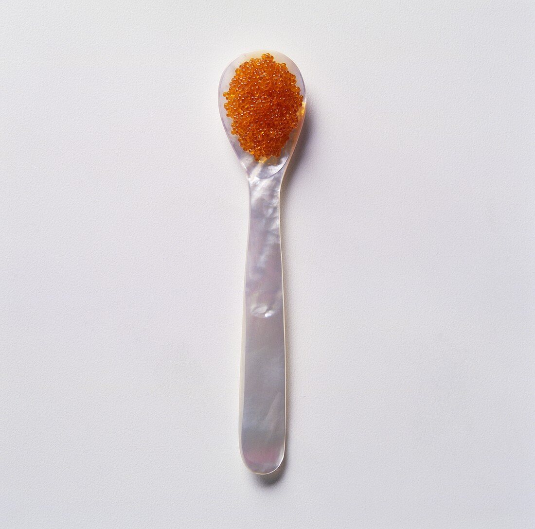 Flying Fish Roe on a Pearl Spoon