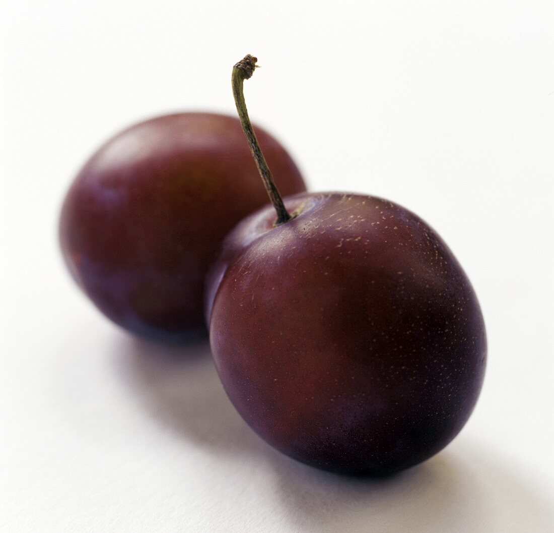 Two Victoria Plums