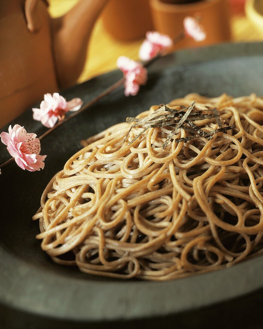 Soba Noodles, Close Up