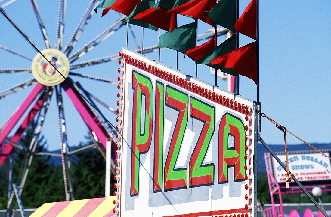 Pizza Sign at a County Fair