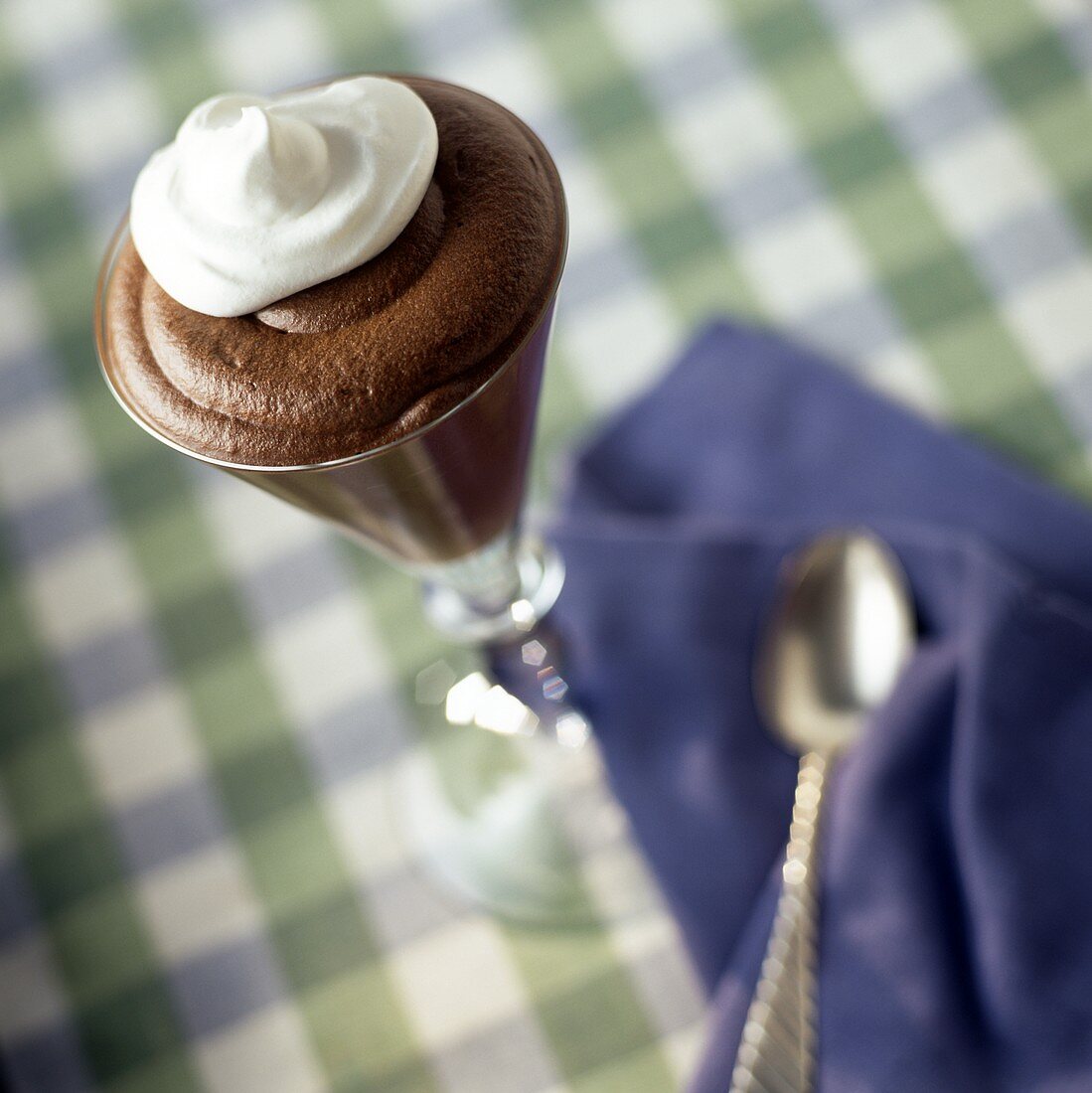 Chocolate Mousse with Whipped Cream