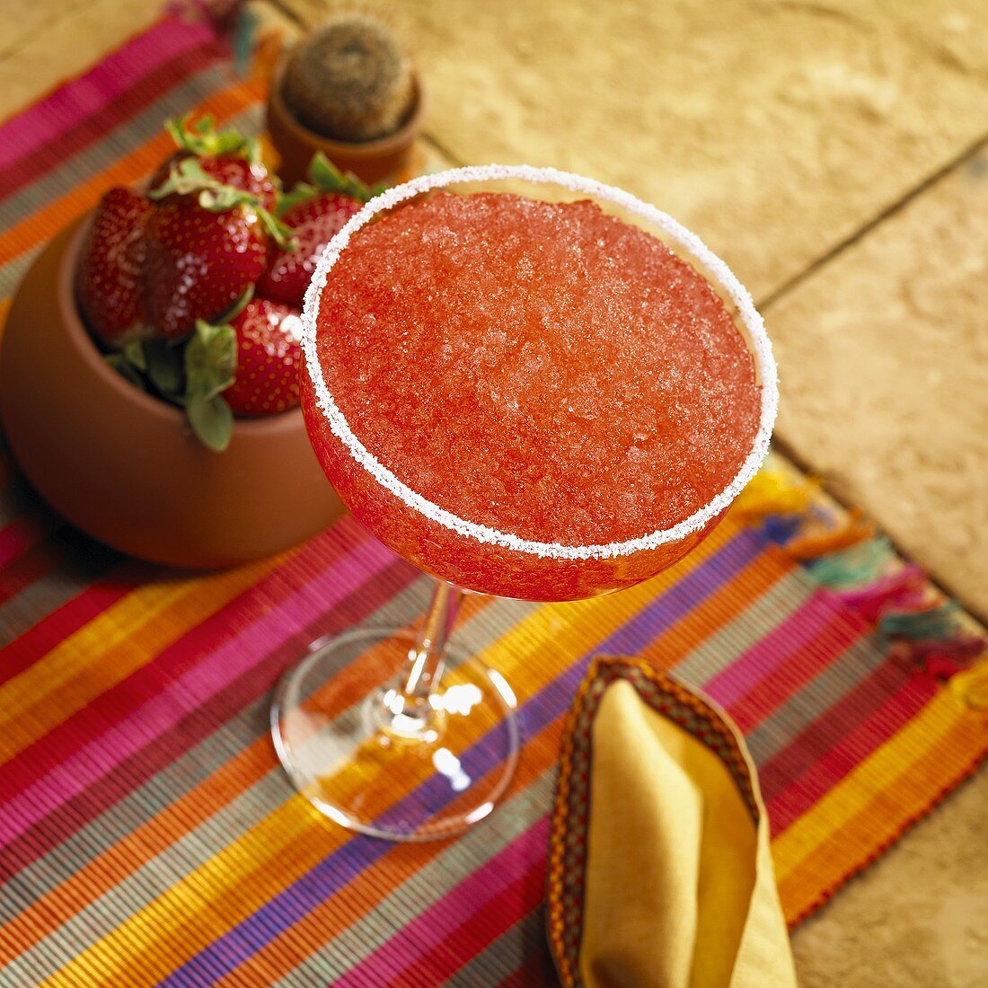 Erdbeer-Margarita im Glas