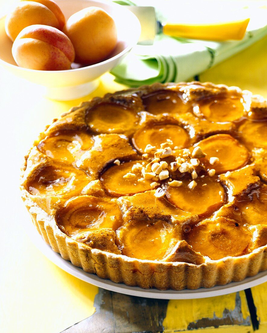 An Apricot Hazelnut Tart