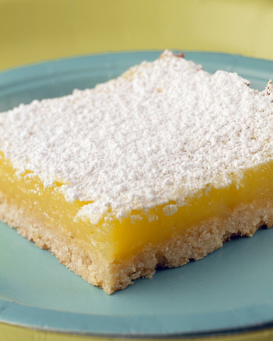 A piece of lemon cake