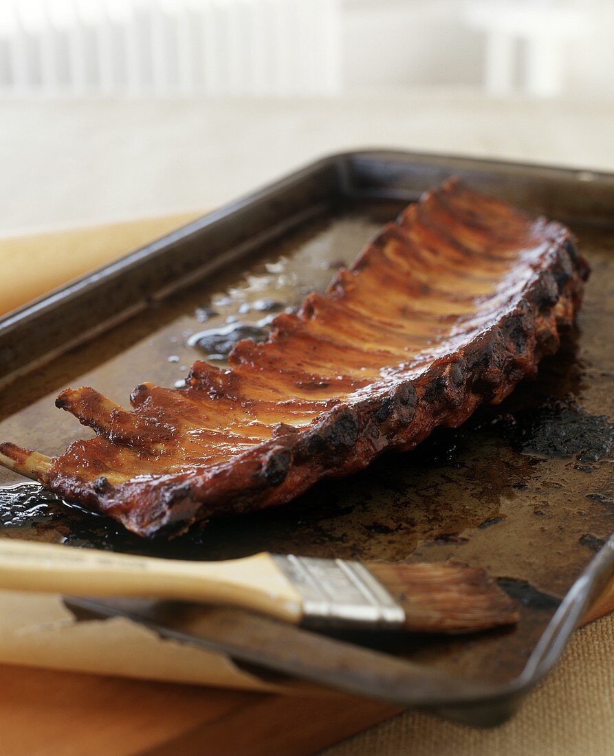 Spareribs auf Backblech