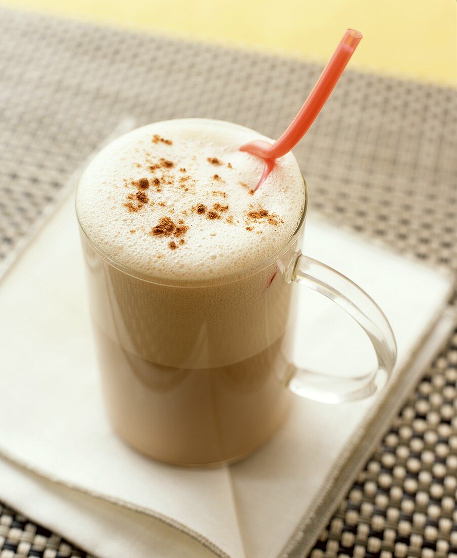 Cappuccino with cinnamon