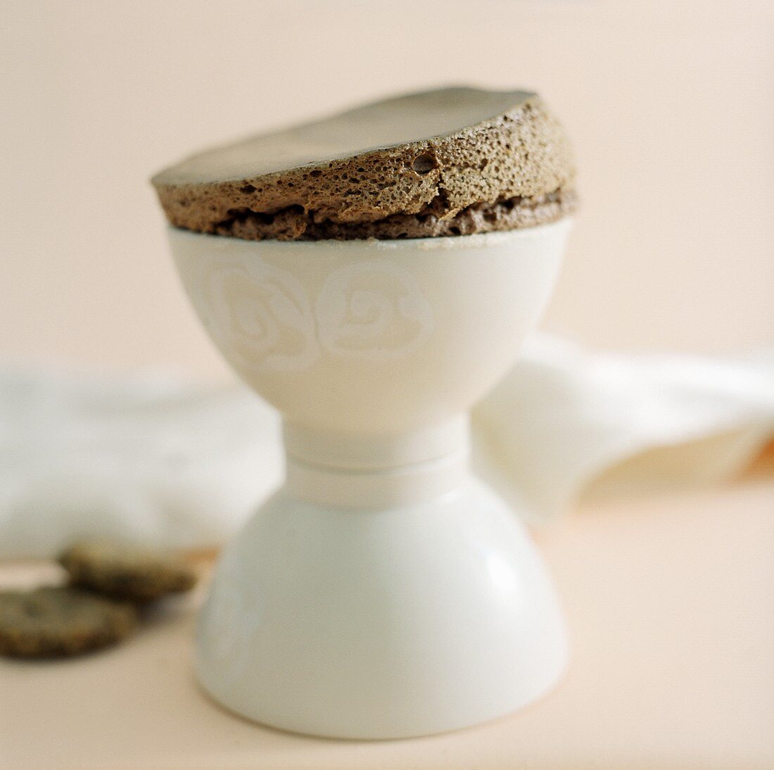 A Pumpkin Souffle in an Egg Cup Style Dish