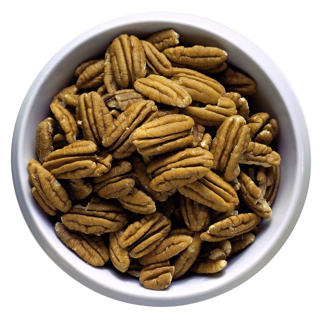 Shelled Pecans in a Bowl