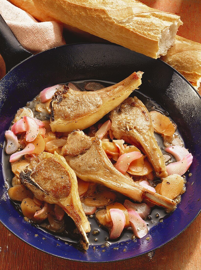 Lamb Chops with Rhubarb