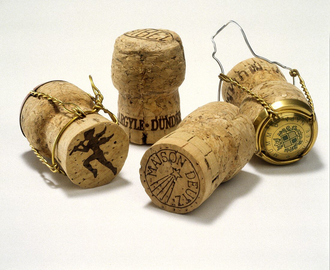 Four Champagne Corks