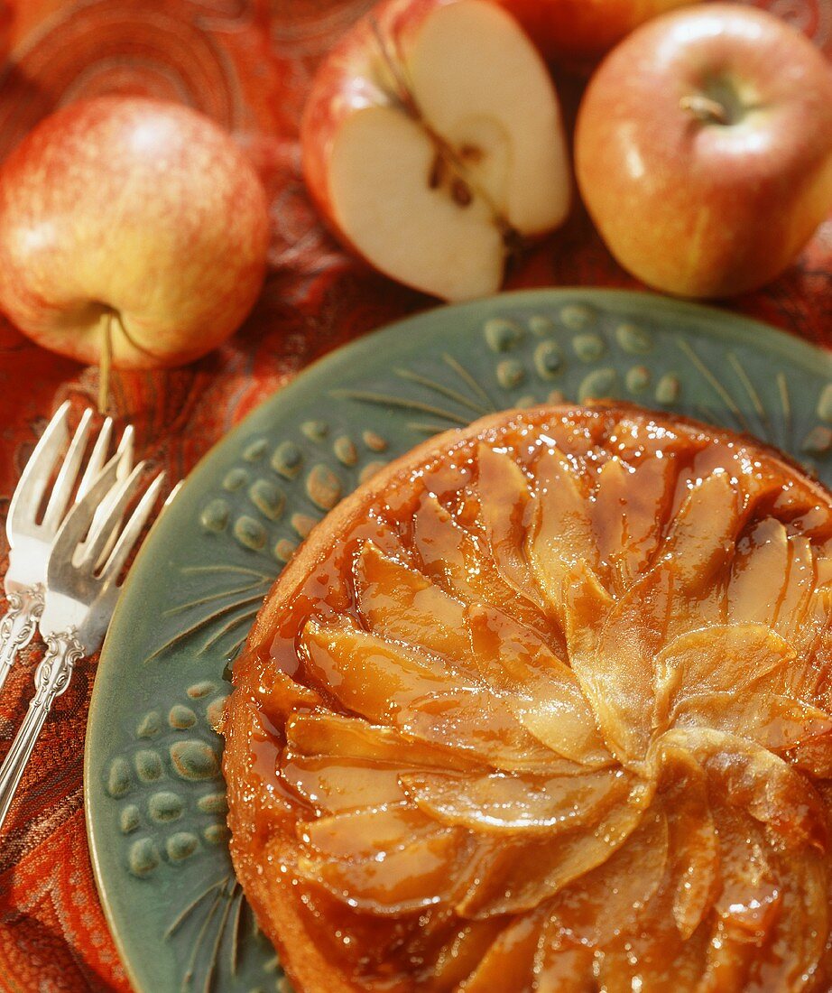 Apple Torte on a Plate