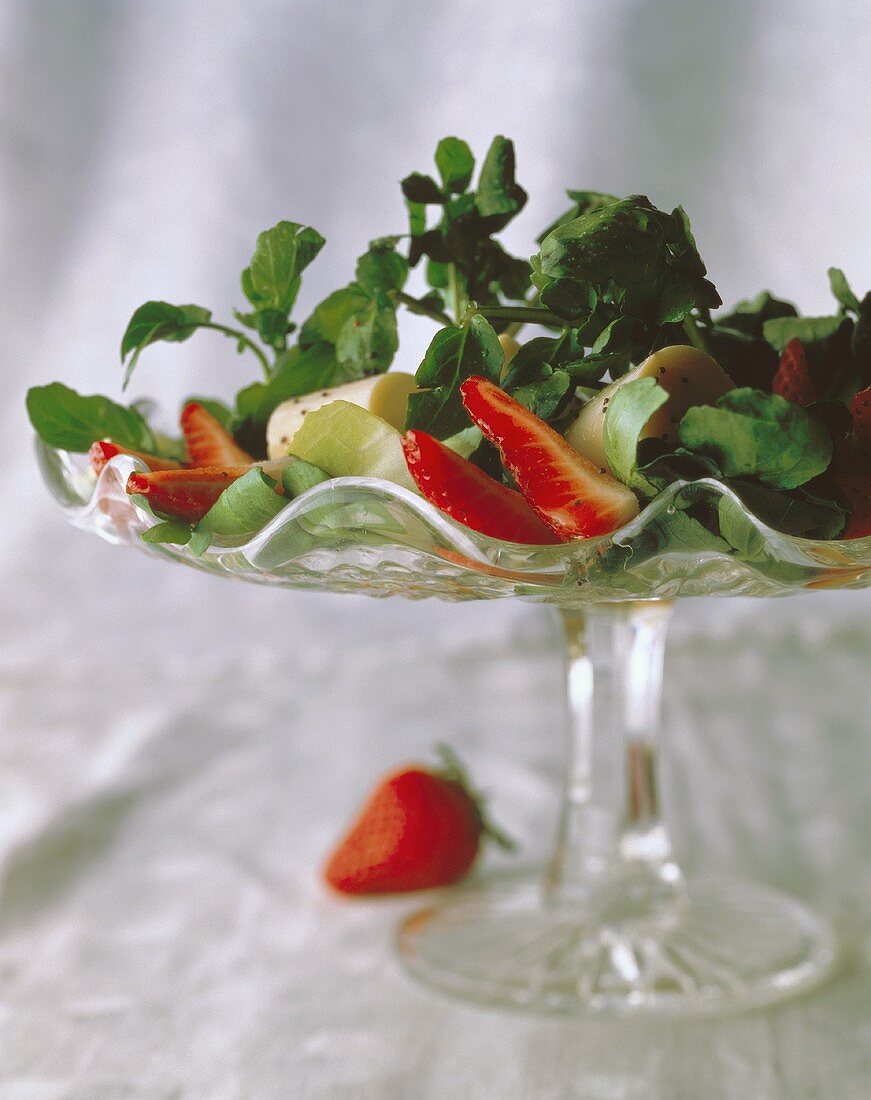 Watercress and Strawberry Salad