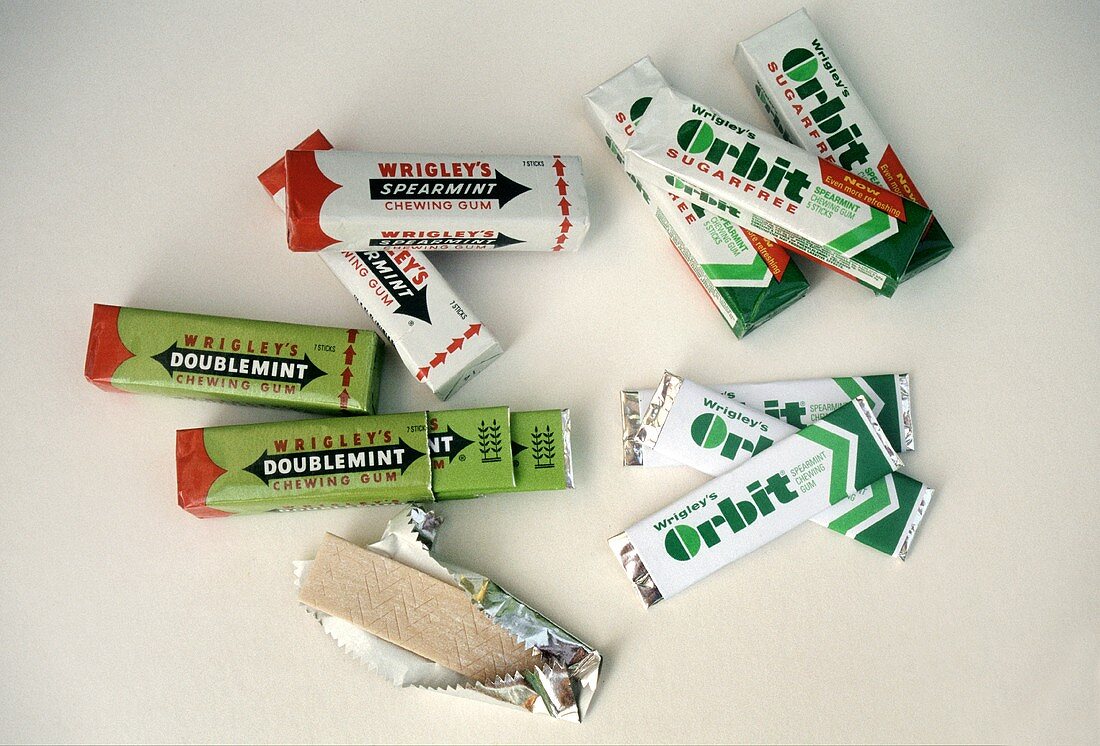 Assorted Packs of Chewing Gum