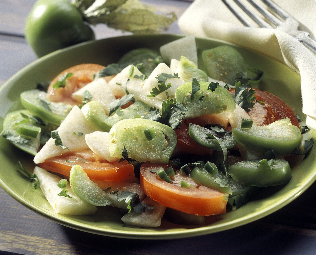 Jicama Tomatillo Salad