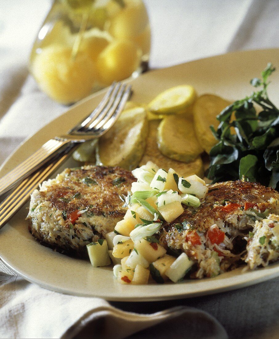 Crab Cakes with Fruit Salsa
