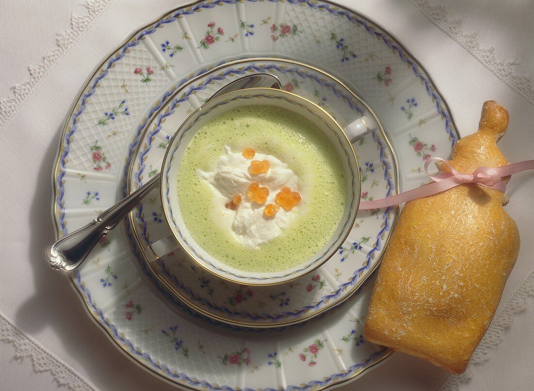 Zucchini Mousse with Caviar