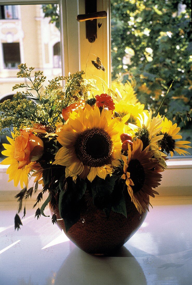 Flower Arrangement with Sunflowers