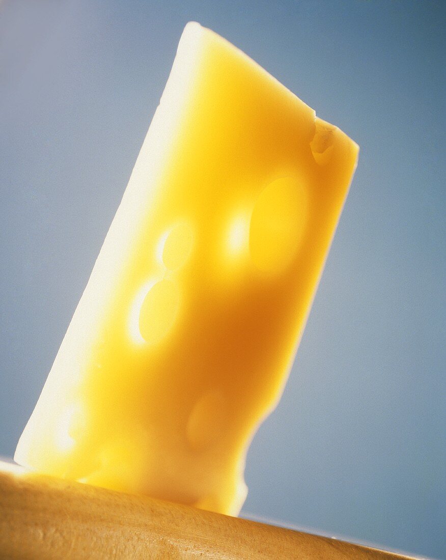 Ein Scheibe Emmentaler