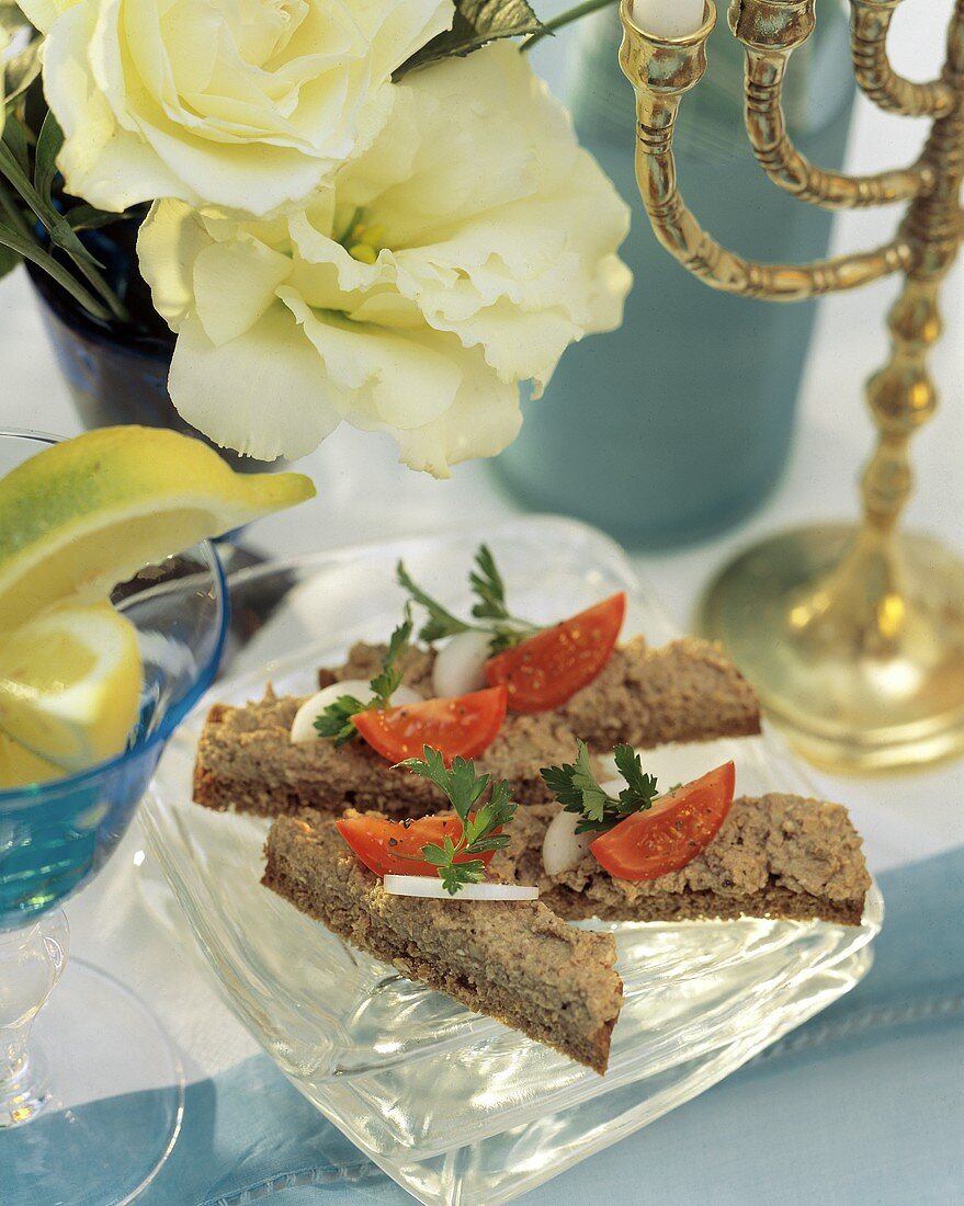 Chopped Liver Appetizers