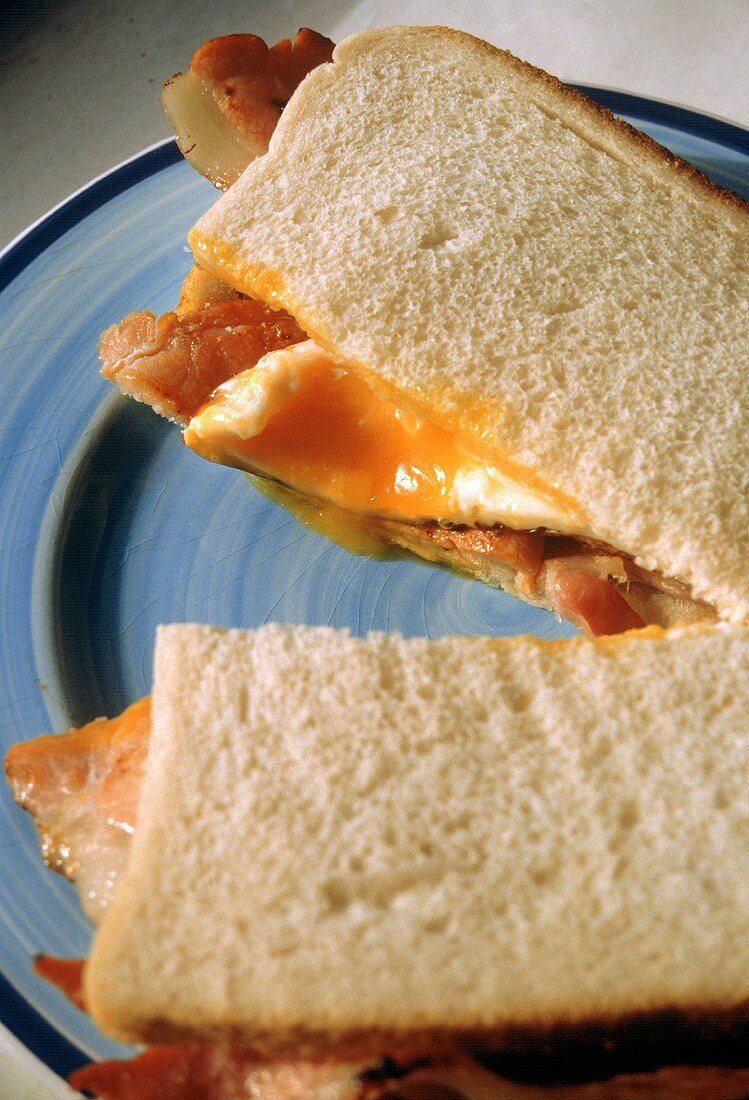 Egg and Bacon Breakfast Sandwich