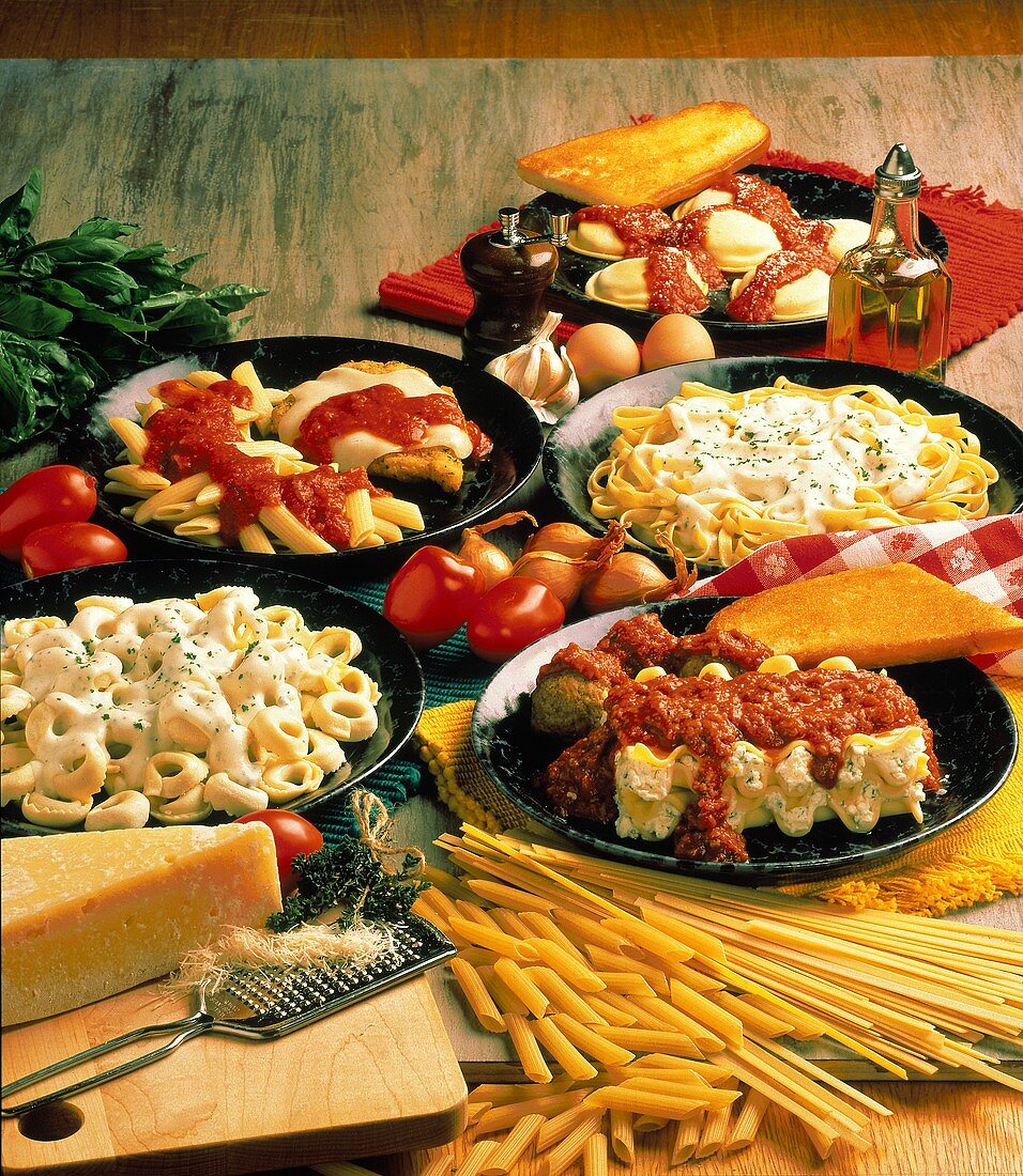 Assorted Pasta Dishes