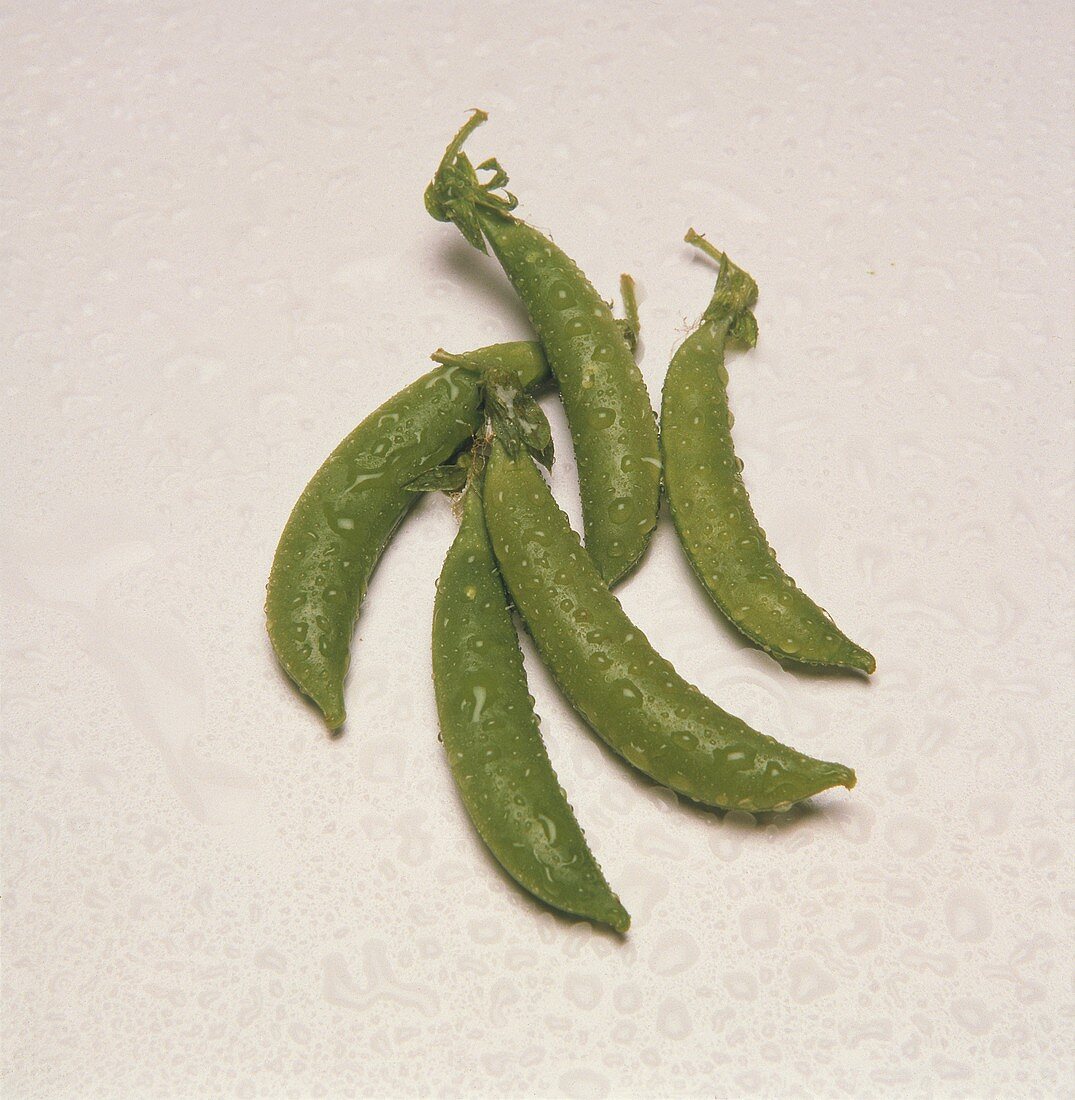 Freshly Washed Pea Pods