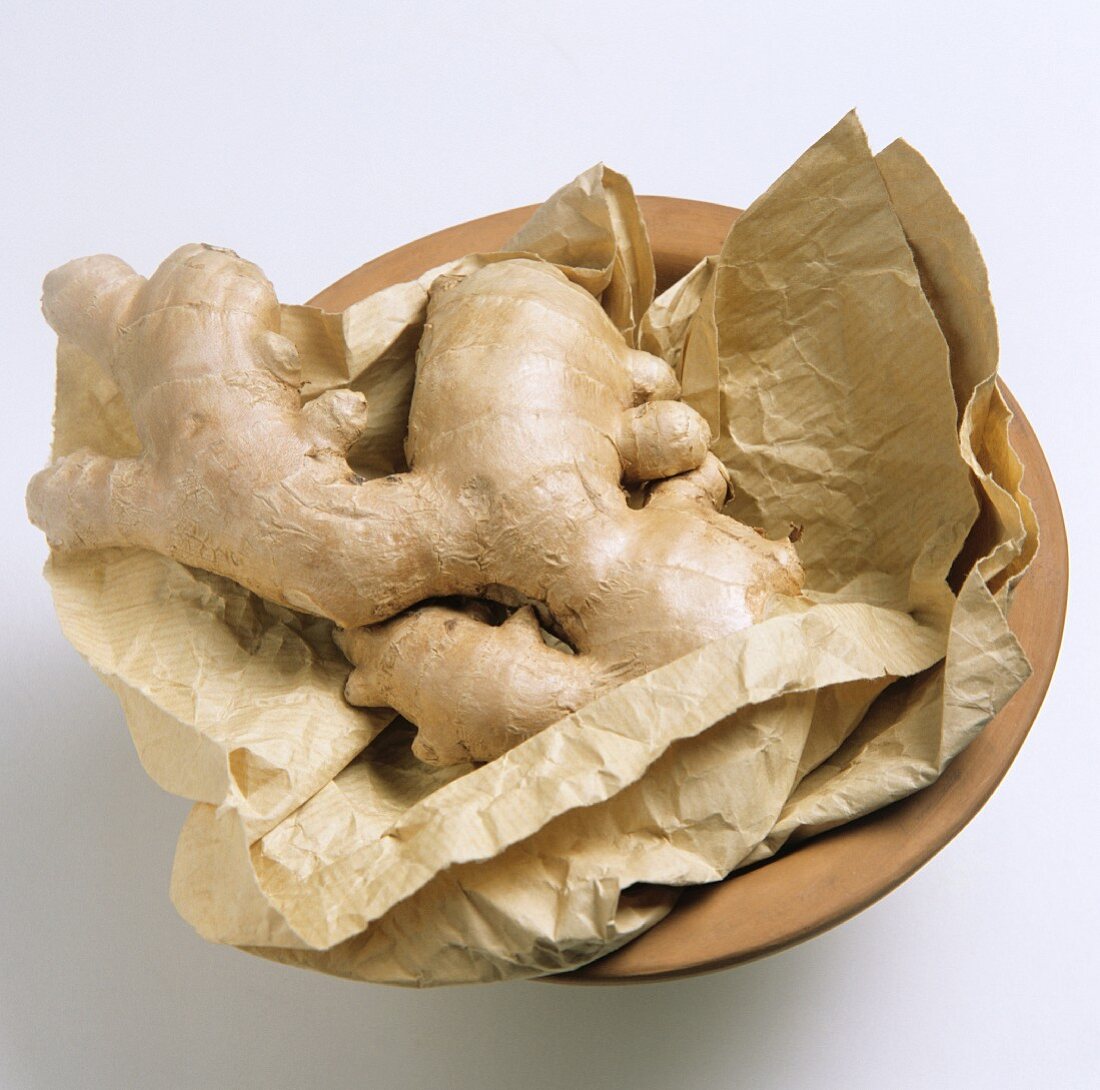 Ginger Root in a Bowl