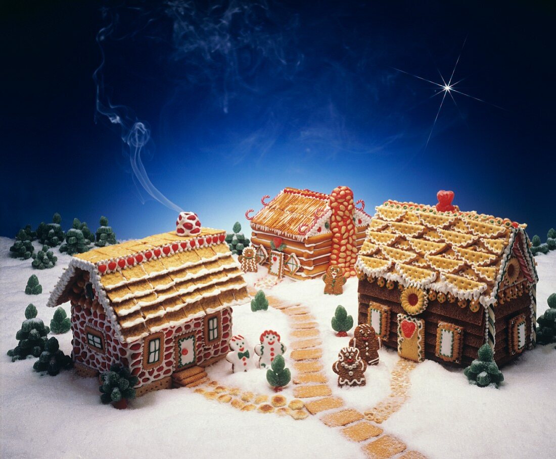 Gingerbread Houses with Gingerbread People