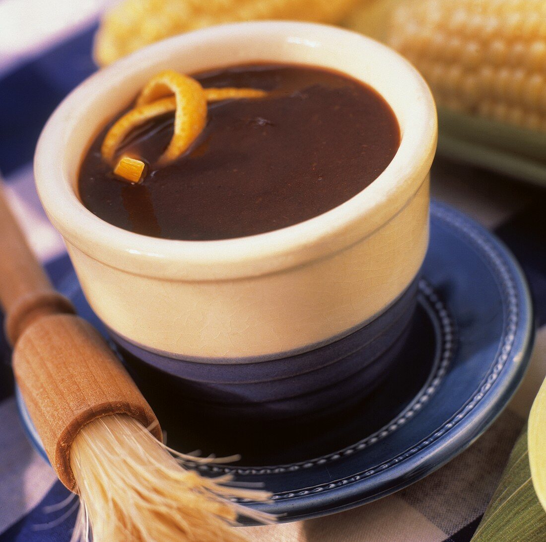 A Container of Barbecue Sauce