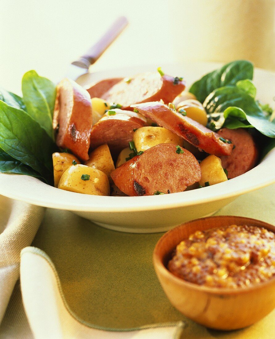 German Potato Salad with Sausage