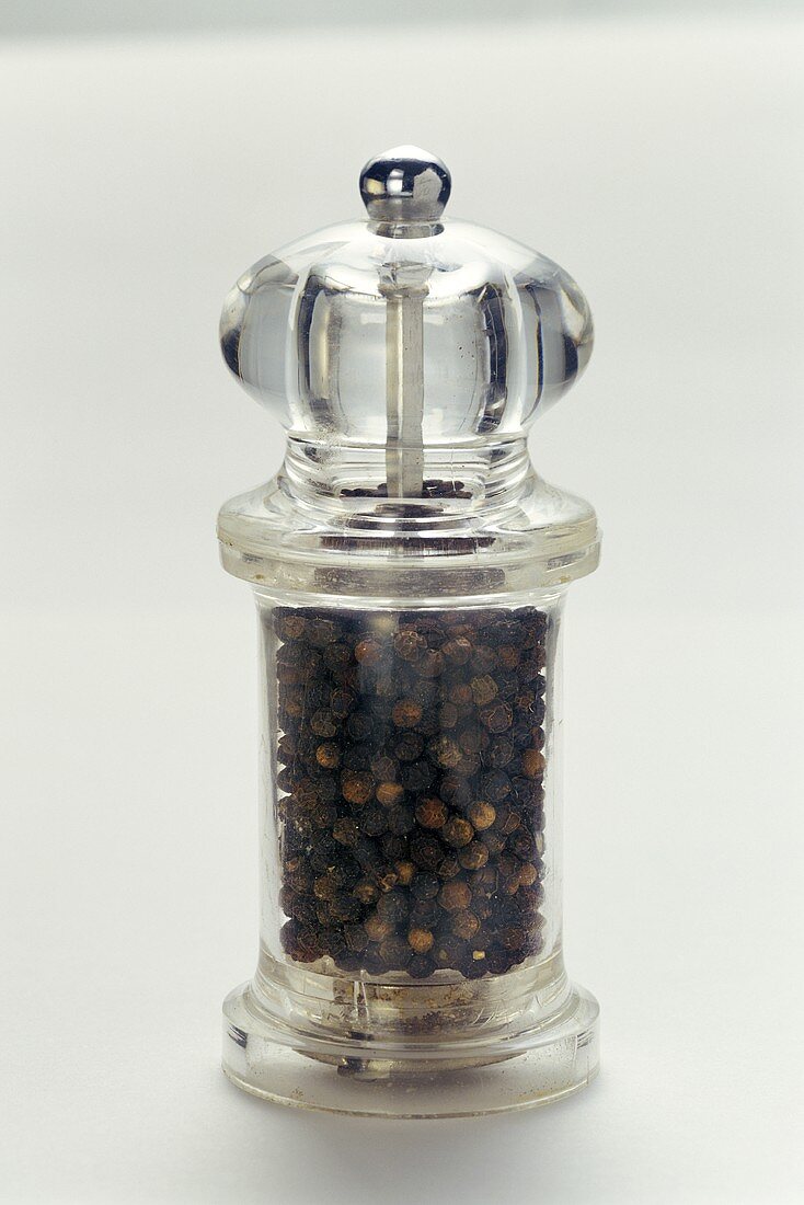 A Pepper Mill Filled with Fresh Pepper