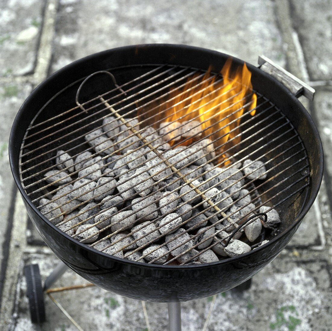 Holzkohlengrill im Freien