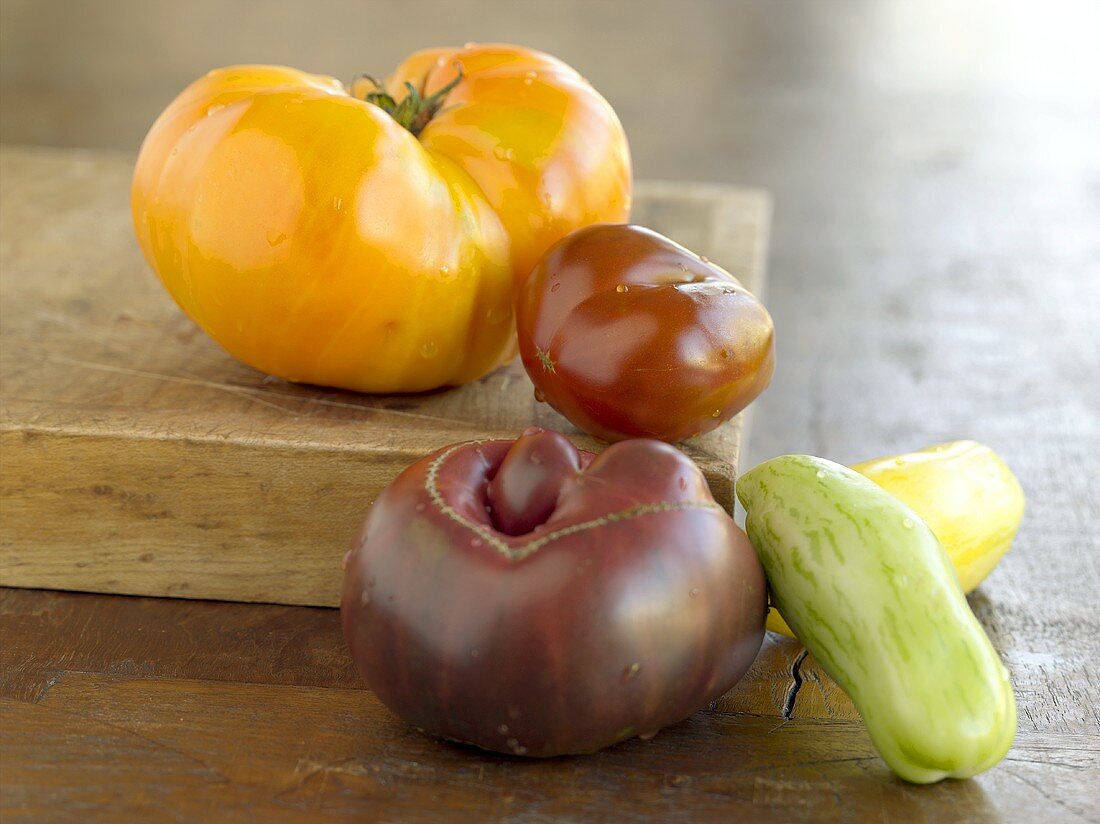 Assorted Shaped and Colored Tomatoes