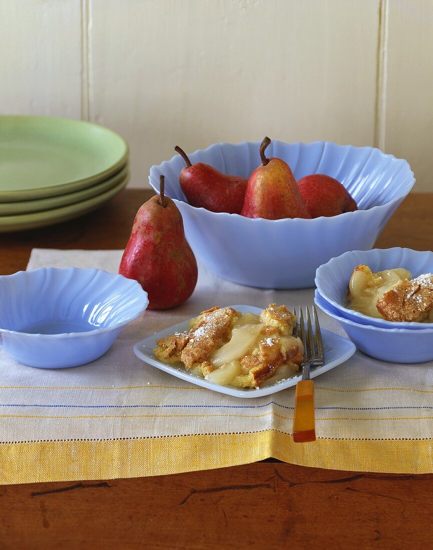 Pear and ginger clafoutis