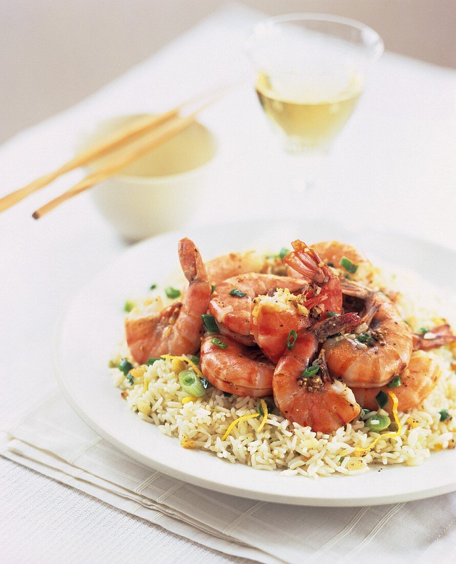 Shrimp and Rice Sauteed