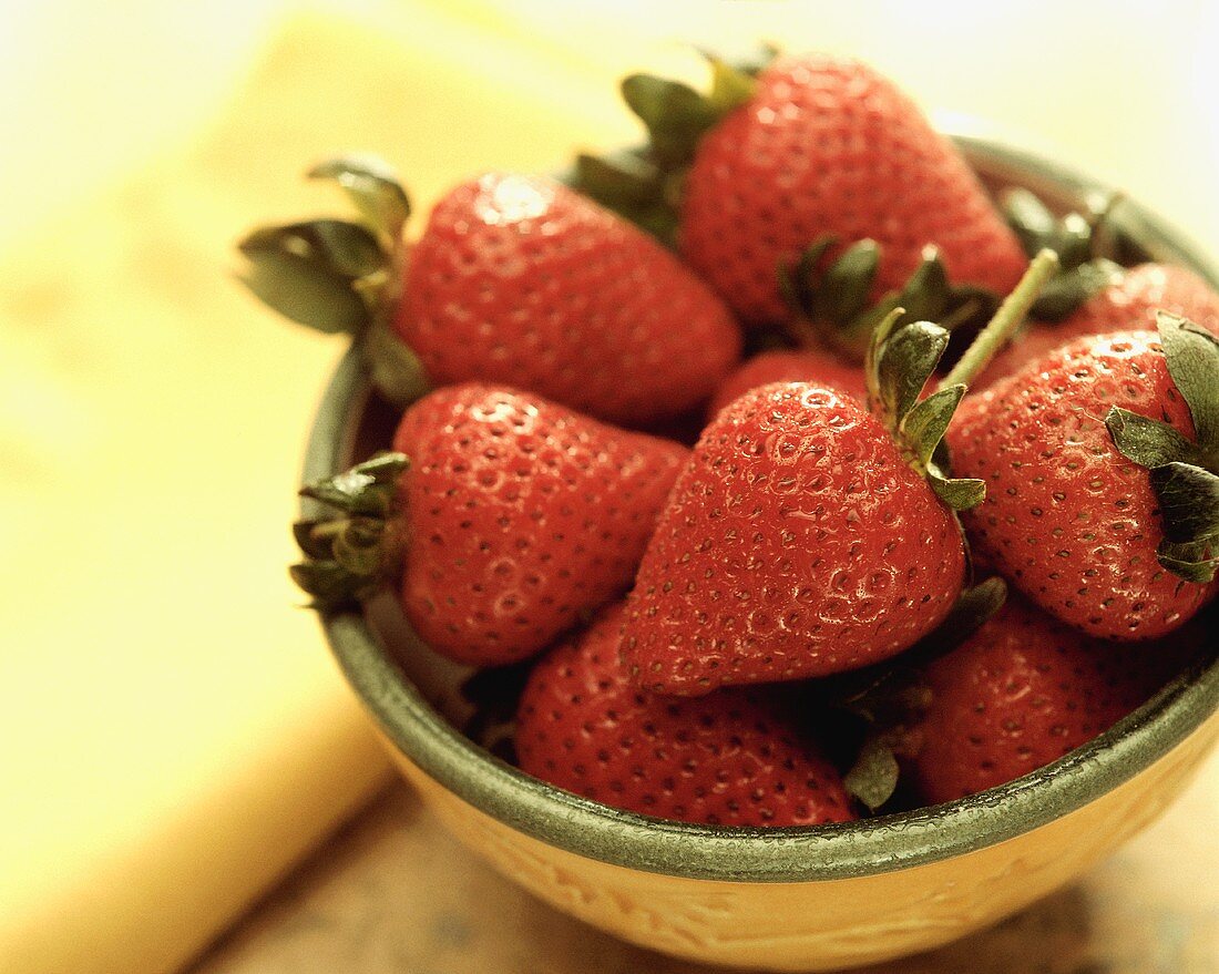 Bowl of Fresh Strawberries