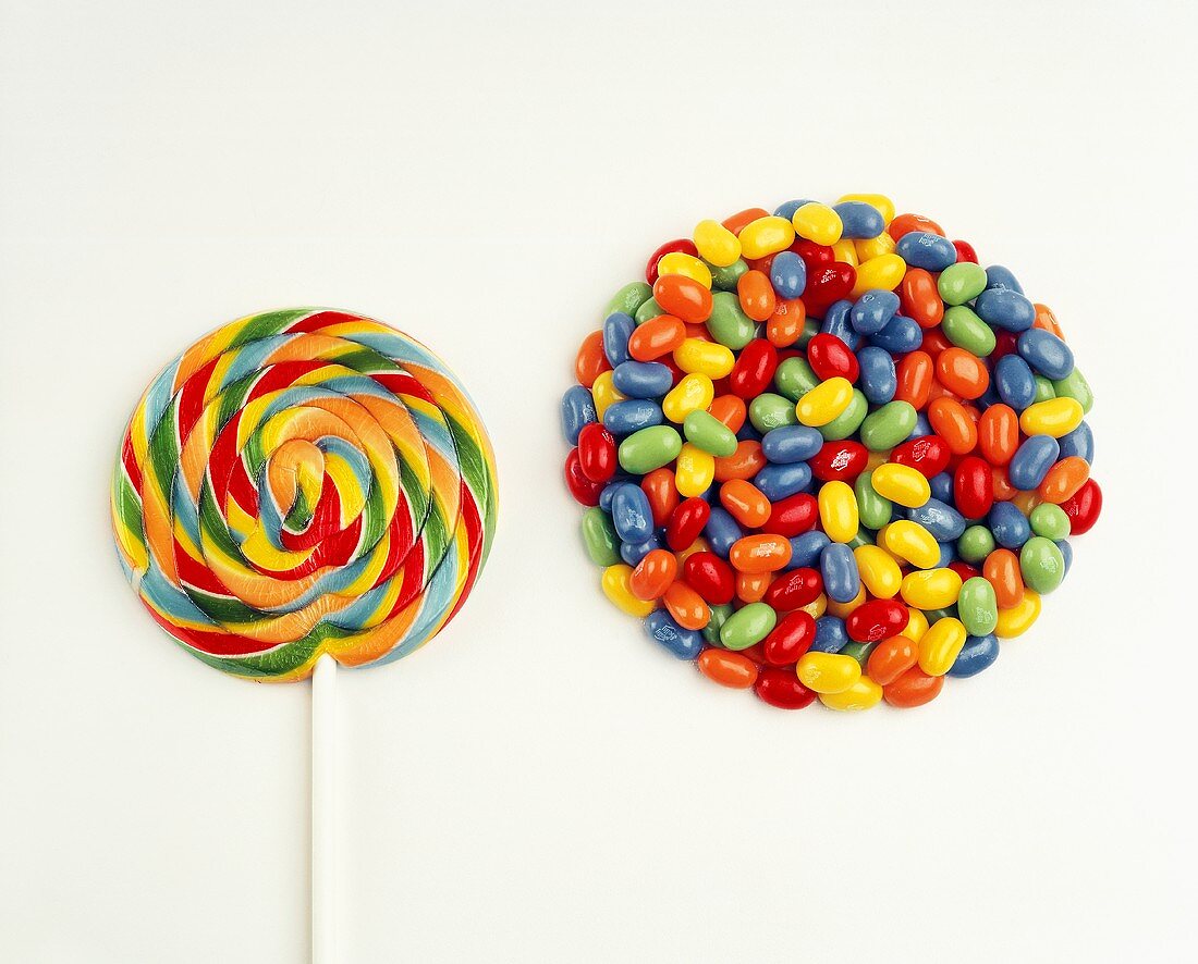 Lollipop with Jelly Beans
