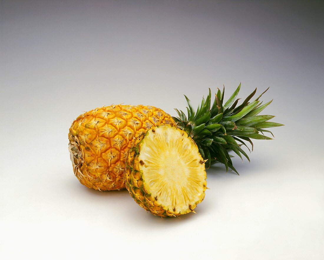 Pineapple with a Slice