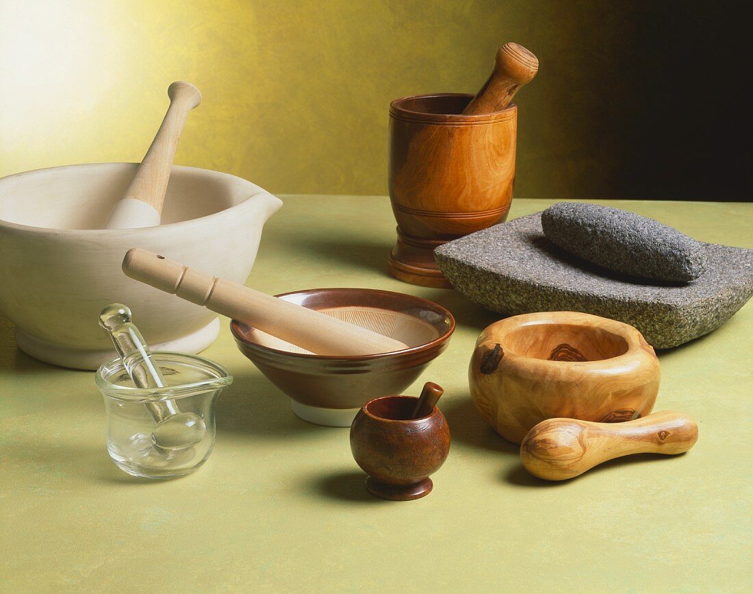 Assorted Mortar and Pestles