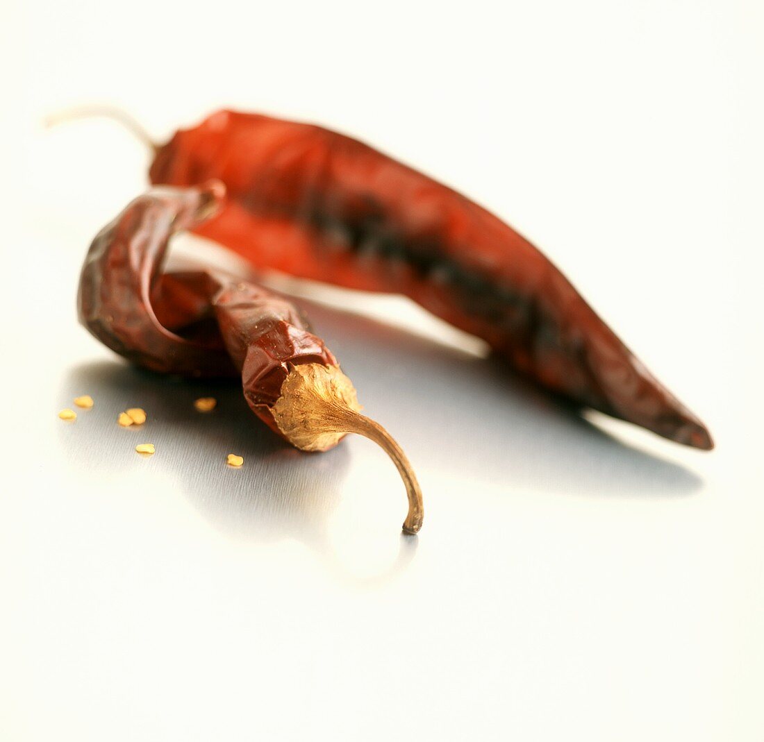 Two Dried Mexican Chilies