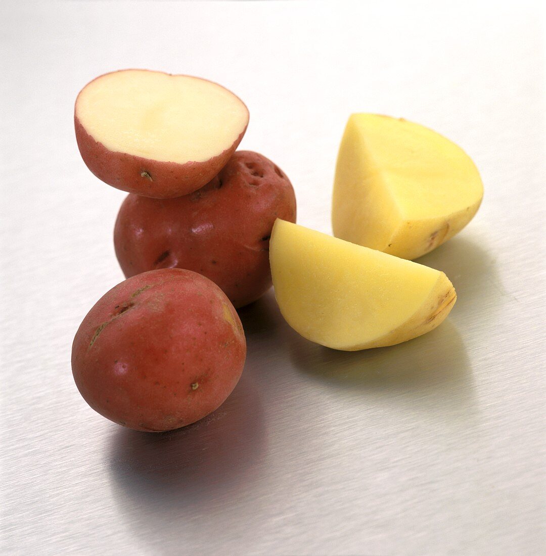 Rote Kartoffeln (Reds) und Yukon Gold Kartoffeln