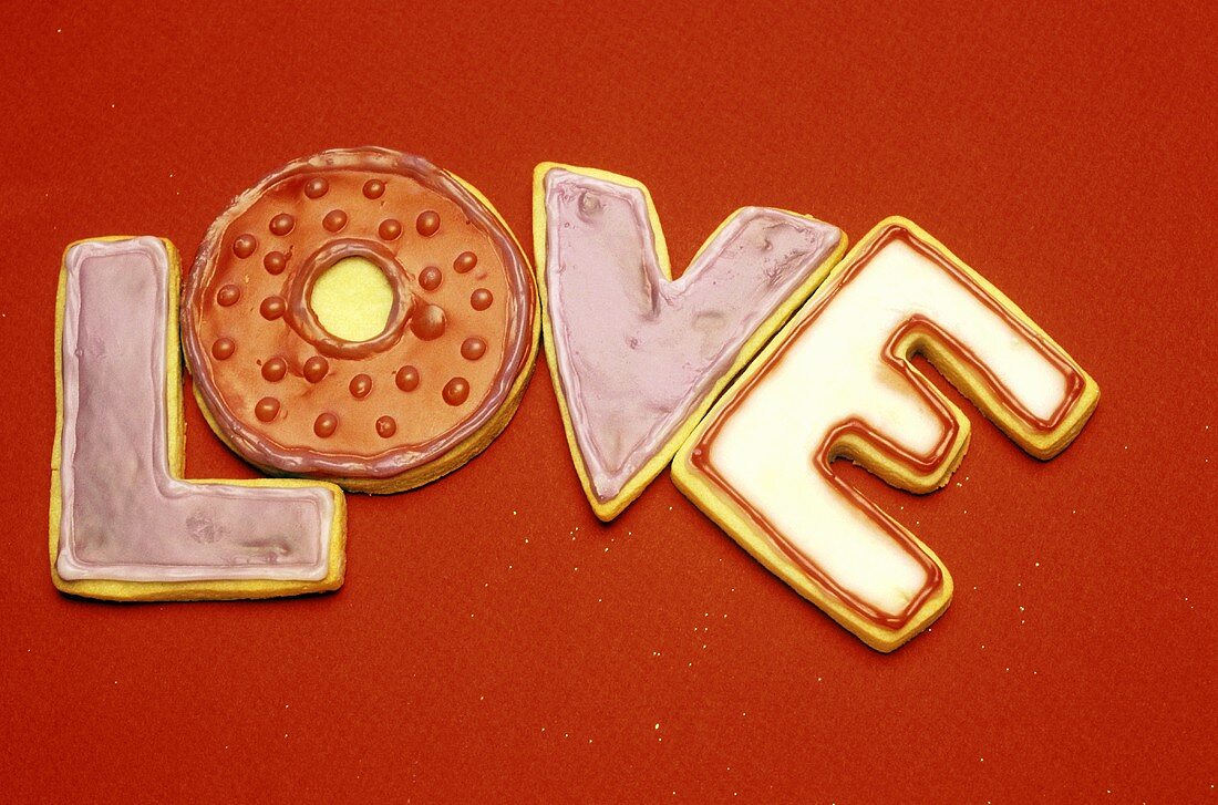 Letter Shaped Cookies (LOVE)