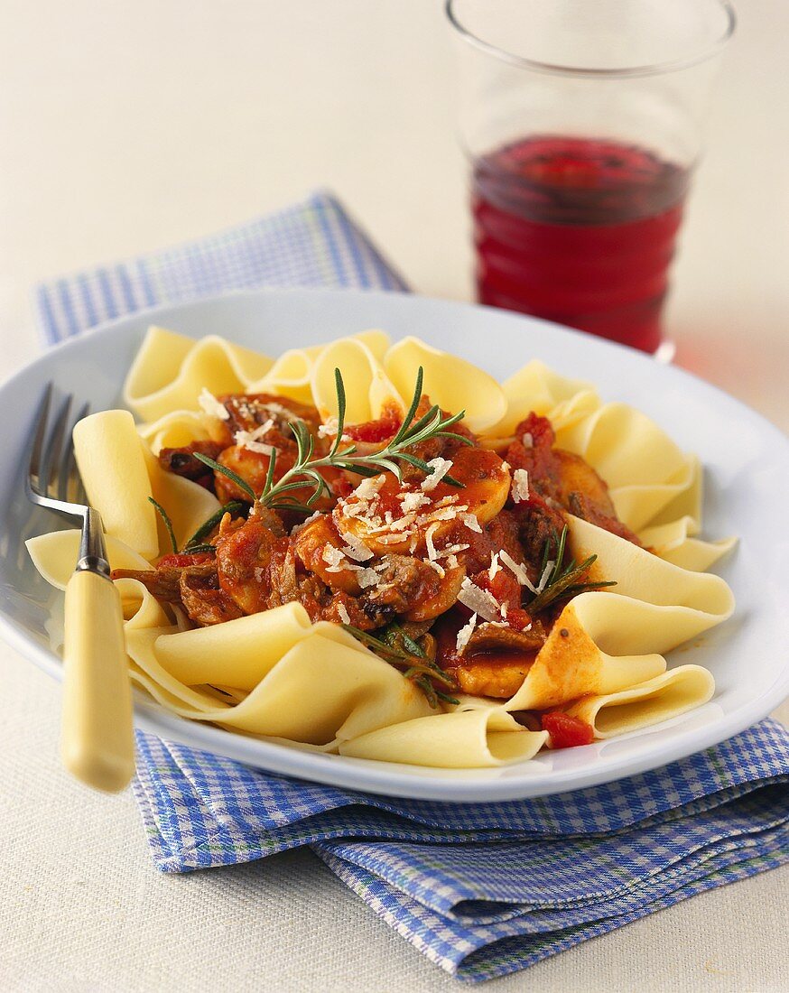 Pappardelle Noodles with Beef Ragu