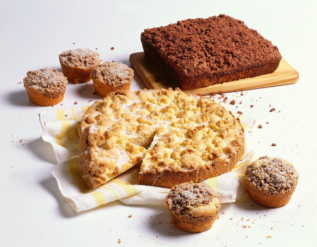 Assorted Crumb Cakes and Muffins