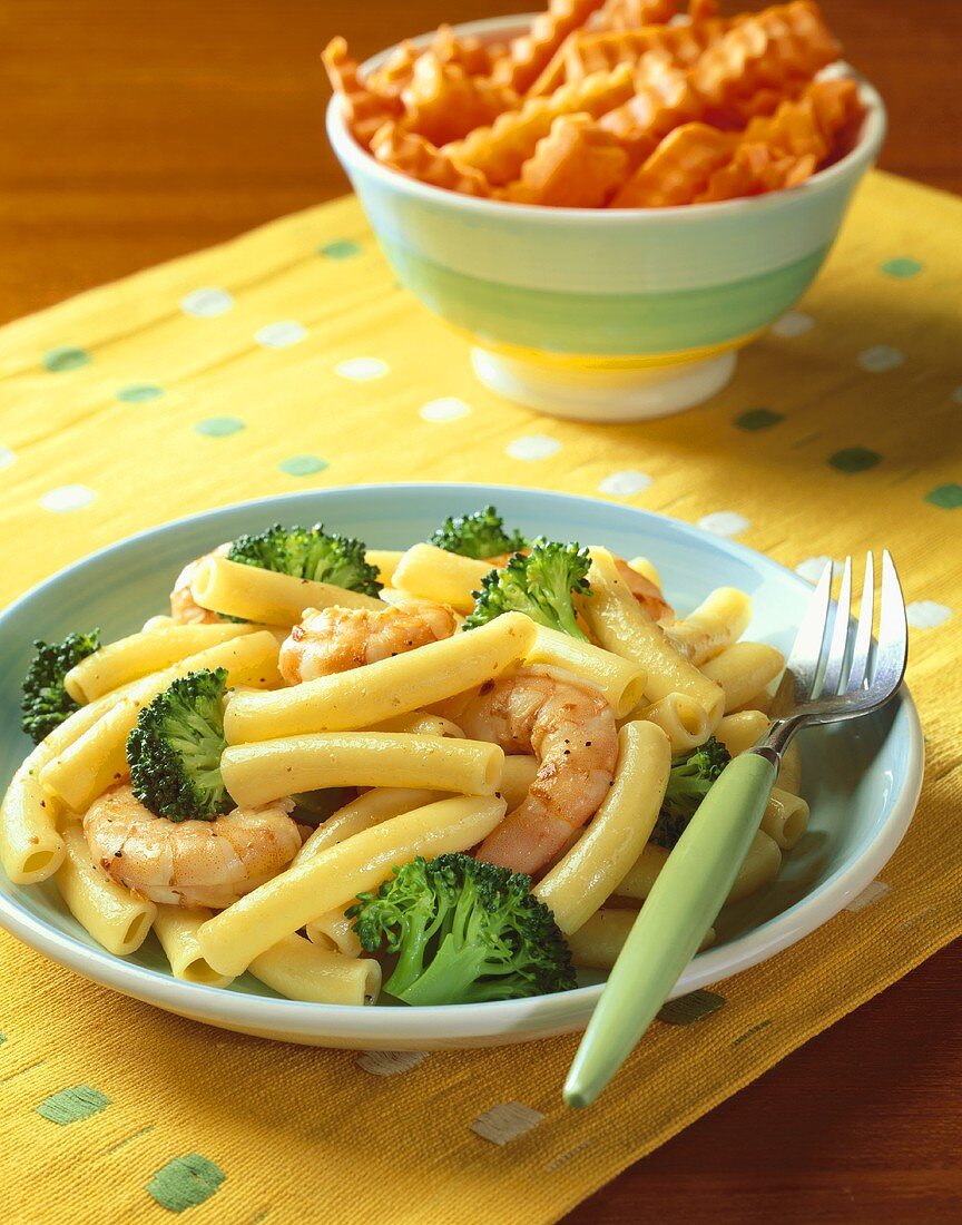 Ziti with Shrimp and Broccoli