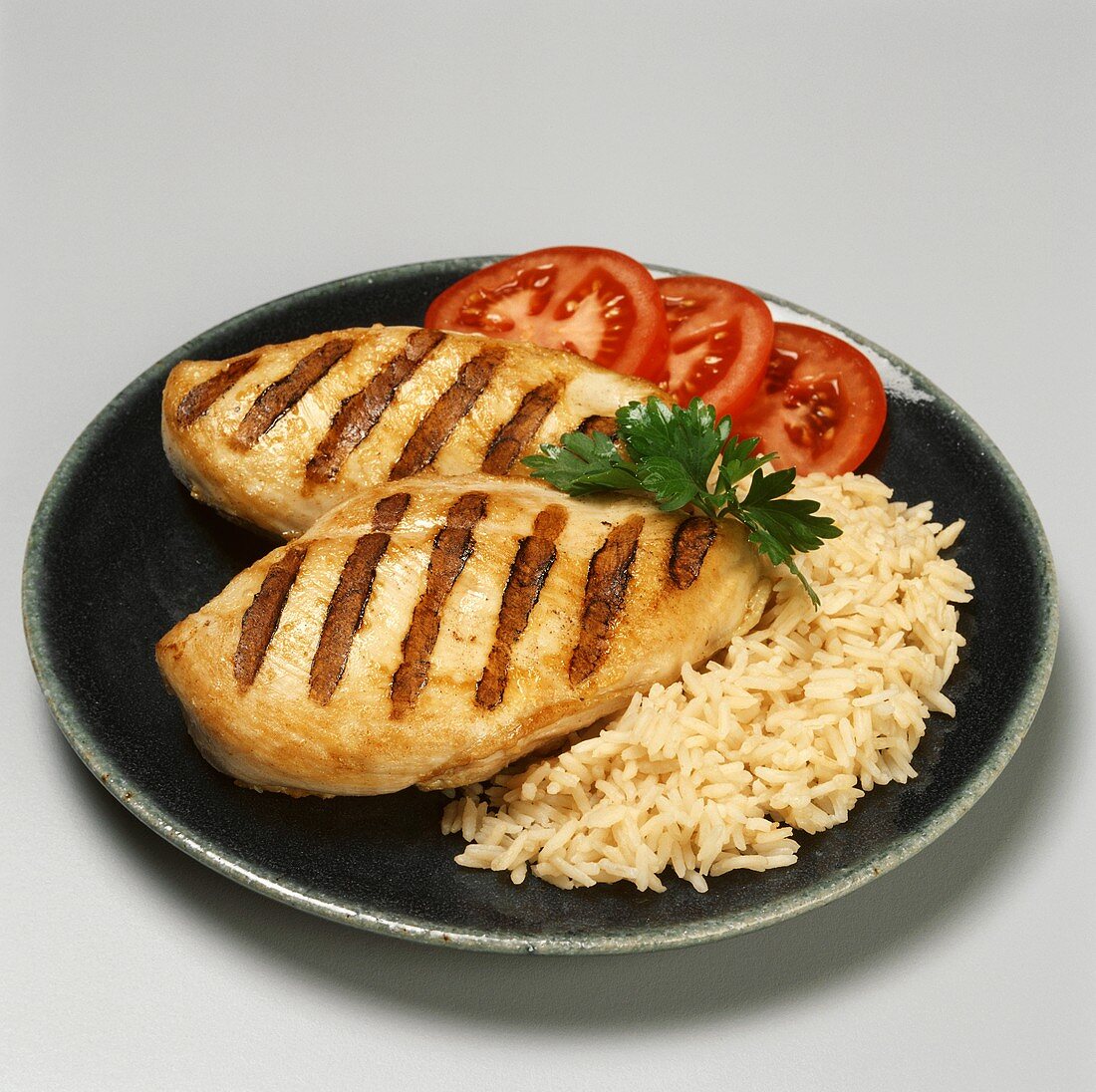 Two Grilled Chicken Breast with Rice